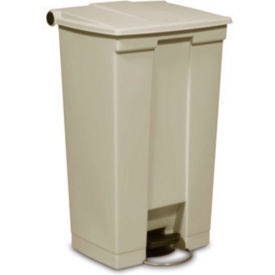 Rubbermaid® Fire Safe Step On Plastic Container, 23 Gallon, Beige - FG614600BEIG