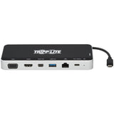 Tripp Lite USB C Docking Station Hub Triple Display 4K HDMI VGA USB A/C Gbe