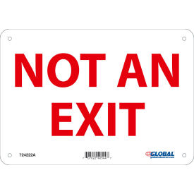 Global Industrial™ Not An Exit Sign 10''W x 7''H Aluminum