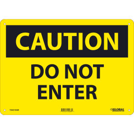 Global Industrial™ Caution Do Not Enter 10x14 Aluminum