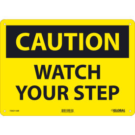 Global Industrial™ Caution Watch Your Step 10x14 Aluminum