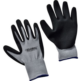 Global Industrial™ Ultra-Grip Foam Nitrile Coated Gloves Gray/Black X-Large 1 Pair