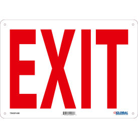 Global Industrial™ Exit Sign 14''W x 10''H Aluminum