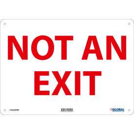 Global Industrial™ Not An Exit Sign 14''W x 10''H  Rigid Plastic