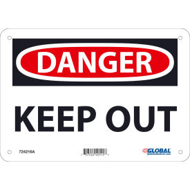 Global Industrial™ Danger Keep Out 7x10 Aluminum
