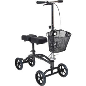 Drive Medical Dual Pad Steerable Knee Walker with Basket 31"- 40" Handle Height Adult Size