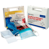 First Aid Only Bloodborne Pathogen Spill Clean Up Kit Plastic Case 24 Piece
