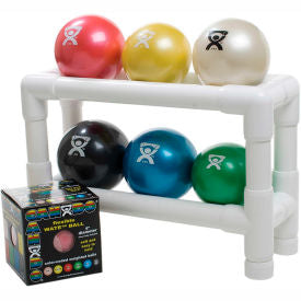2-Tier Ball Rack For WaTE Weighted Balls Holds 6 Balls 18"L x 6"W x 12"H