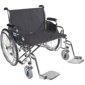 28" Bariatric Sentra EC Heavy Duty Extra Extra Wide Wheelchair, Detachable Full Arms