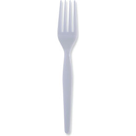 Boardwalk® Heavyweight Polystyrene Cutlery, Fork, White, 1000/case