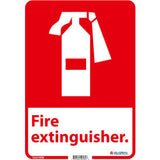 Global Industrial™ Fire Extinguisher Sign 14x10 Rigid Plastic