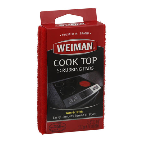 Weiman Pads - Cooktop Scrubbing - Case Of 6 - 3 Count