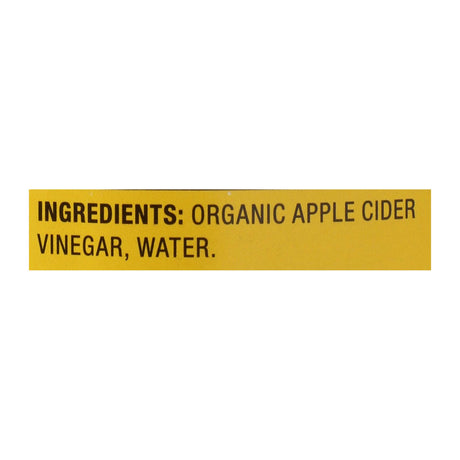 Bragg - Apple Cider Vinegar - Organic - Raw - Unfiltered - 16 Oz - Case Of 12