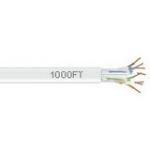 Black Box Cat6 550-mhz Solid Ethernet Bulk Cable - Unshielded (utp), Cmr Pvc, White, 1000-