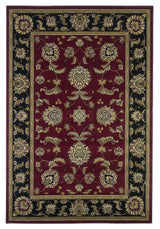 1' x 2' Red or Black Medieval Inspired Area Rug