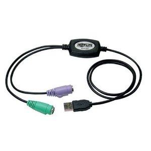 Tripp Lite Compact Usb To Ps-2 Keyboard-mouse Adapter Ps-2 (f) To Usb(m)