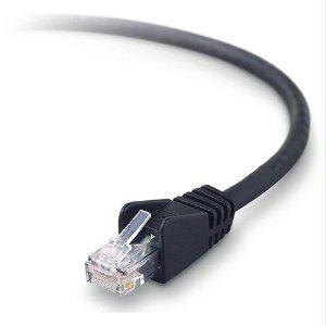 Belkin International Inc 12ft Cat6 Snagless Patch Cable, Utp, Black Pvc Jacket, 23awg, 50 Micron, Gold Pl