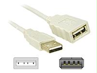 C2g 2m Usb 2.0 A Male To A Female Extension Cable - White (6.6ft)