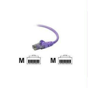 Belkin International Inc 6ft Cat6 Snagless Patch Cable, Utp, Purple Pvc Jacket, 23awg, 50 Micron, Gold Pl