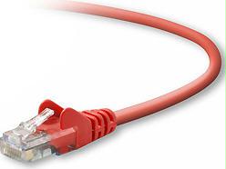 Belkin International Inc 4ft Cat5e Snagless Patch Cable, Utp, Red Pvc Jacket, 24awg, T568b, 50 Micron, Go