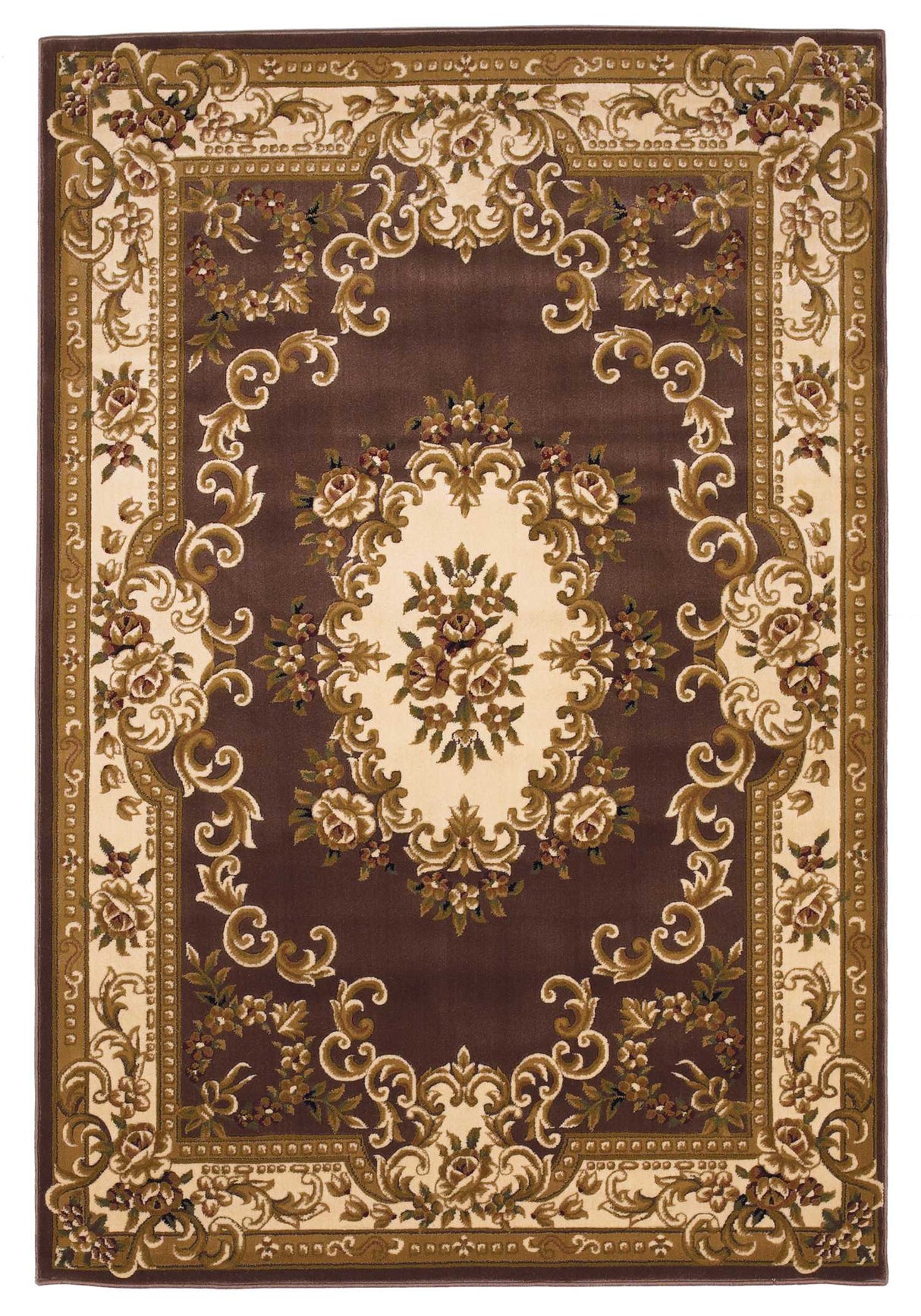 1' x 2' Polypropylene Plum or Ivory Area Rug