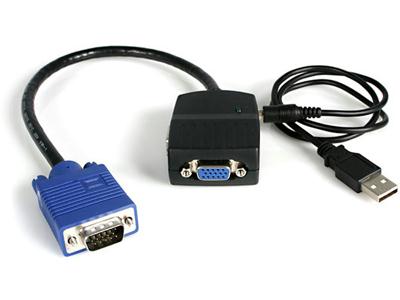 Startech Compact Usb-powered Vga Splitter Allows You To Split A Video Source To Two Separ