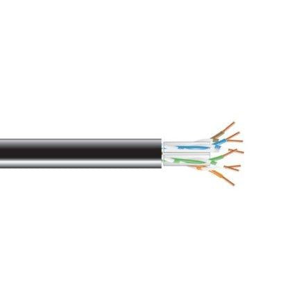 Black Box Cat6a 650-mhz Solid Ethernet Bulk Cable - Unshielded (utp), Cmr Pvc, Black, 1000