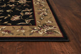 1' x 2' Polypropylene Black or Beige Area Rug