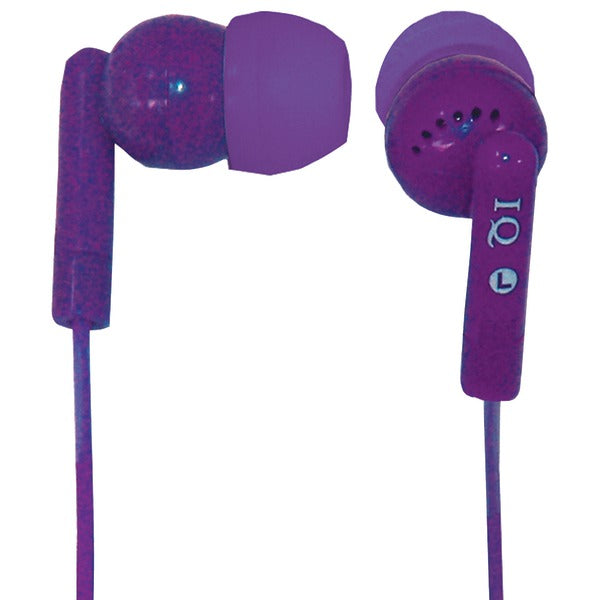 Poprockz Digital Stereo Earphones, IQ-106 (Purple)