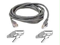 Belkin International Inc 5ft Cat5e Patch Cable, Utp, Gray Pvc Jacket, 24awg, T568b, 50 Micron, Gold Plate