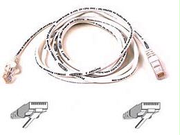 Belkin International Inc 7ft Cat6 Snagless Patch Cable, Utp, White Pvc Jacket, 23awg, 50 Micron, Gold Pla