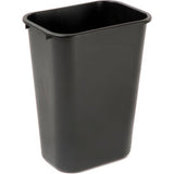 10 Gallon Rubbermaid Plastic Wastebasket - Black