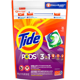 Tide PODS ® Detergent Packs, 35 Pods/Container, 4 Containers - 93127