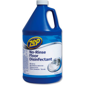 Zep® Commercial No-Rinse Floor Disinfectant, Pleasant Scent, 1 Gallon Bottle,  4/CT - ZUNRS128