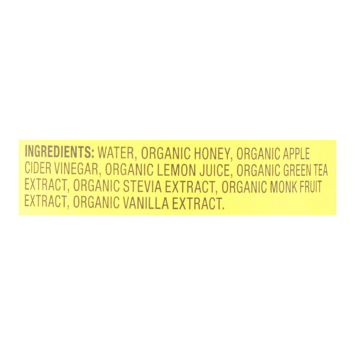 Bragg - Apple Cider Vinegar Honey Green Tea Refresh - Case Of 12-16 Fz