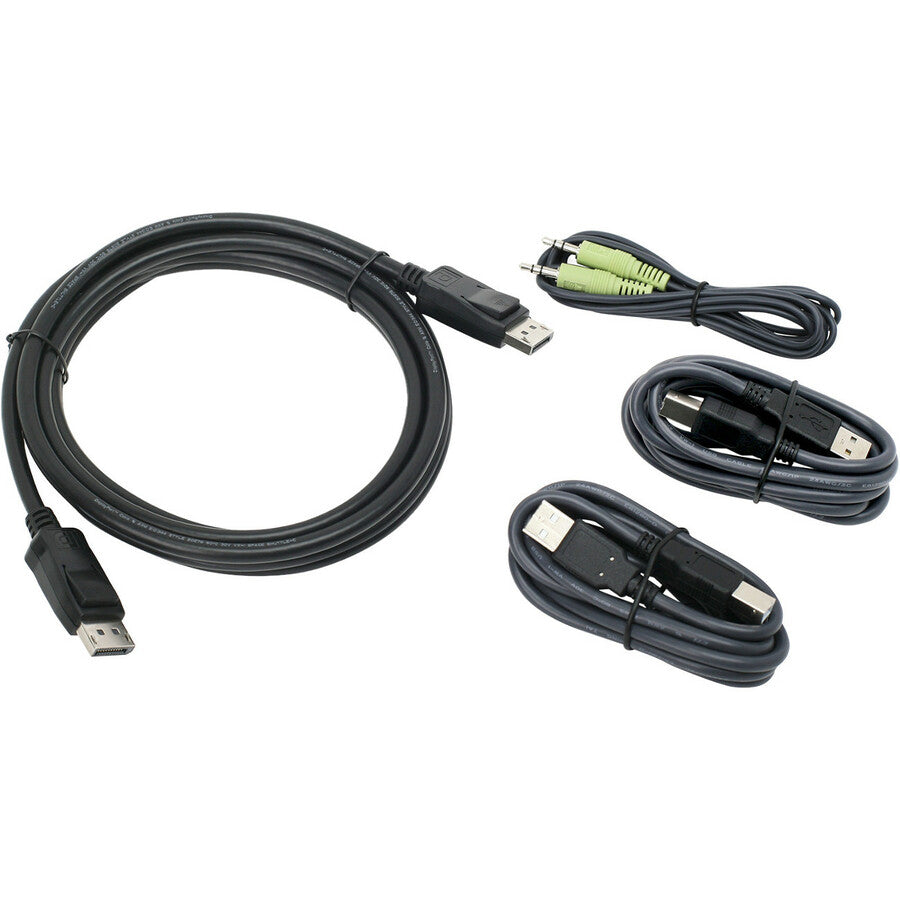 IOGEAR 10 Ft. DisplayPort, USB KVM Cable Kit with Audio (TAA)
