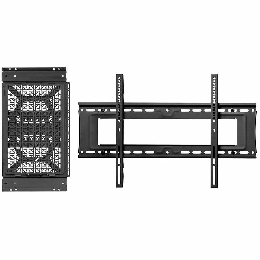 Atdec media storage sliding panel - Universal mounting hole pattern - For media and networking devices