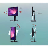 ViewSonic VG2755-2K 24 Inch IPS 1440p Monitor with USB C 3.1, HDMI, DisplayPort and 40 Degree Tilt Ergonomics for Home and Office