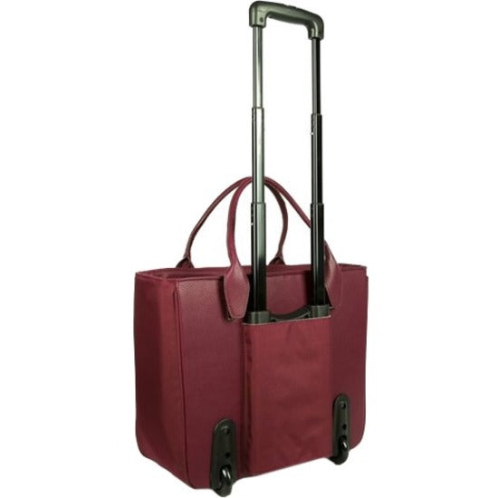 WIB Florence Carrying Case (Rolling Tote) for 17.3" Notebook - Burgundy