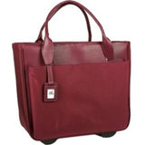 WIB Florence Carrying Case (Rolling Tote) for 17.3" Notebook - Burgundy