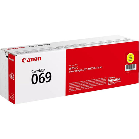 Canon 069 Original Standard Yield Laser Toner Cartridge - Yellow - 1 Pack