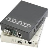 AddOn 10/100/1000Base-TX(RJ-45) to Open SFP Port Industrial POE Media Converter