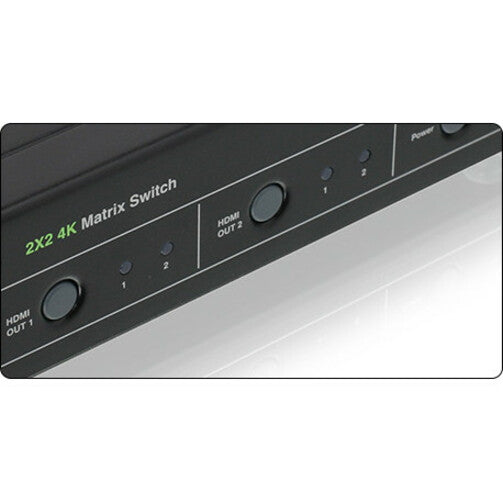 IOGEAR 2x2 HDMI Matrix Switch with 4K and RS-232 (TAA)