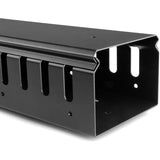 StarTech.com Vertical Cable Organizer with Finger Ducts - Vertical Cable Management Panel - Rack-Mount Cable Raceway - 0U - 3 ft.