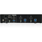 IOGEAR 2-Port 4K KVMP Switch with HDMI Connection, USB 3.0 Hub, and Audio (TAA)