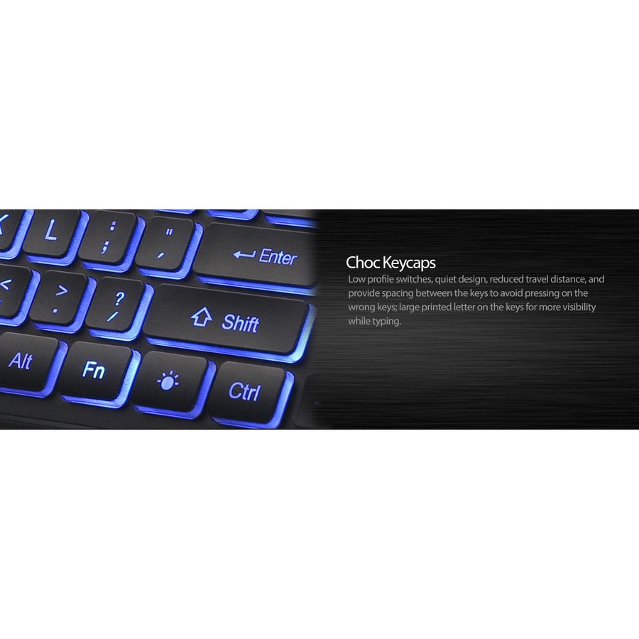 Adesso Large Print Illuminated Desktop Keyboard