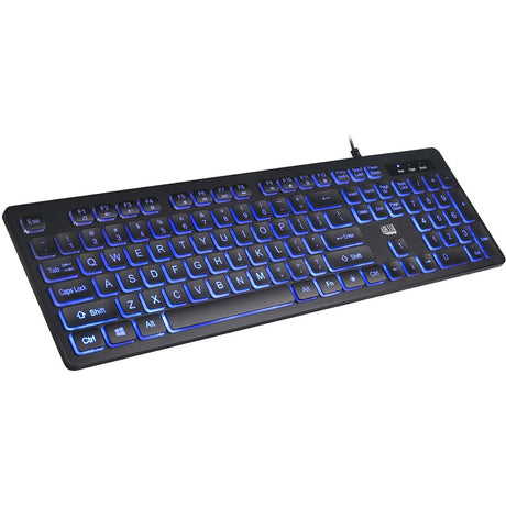 Adesso Large Print Illuminated Desktop Keyboard