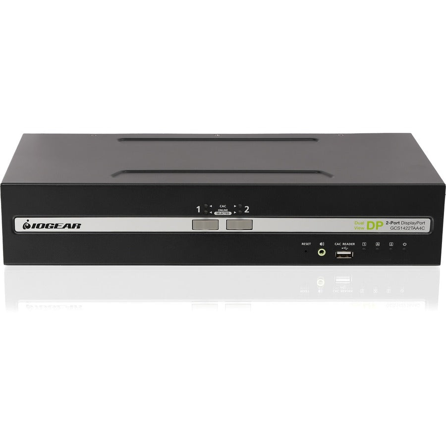 IOGEAR 2-Port Dual View DisplayPort Secure KVM Switch w/Audio and CAC Support