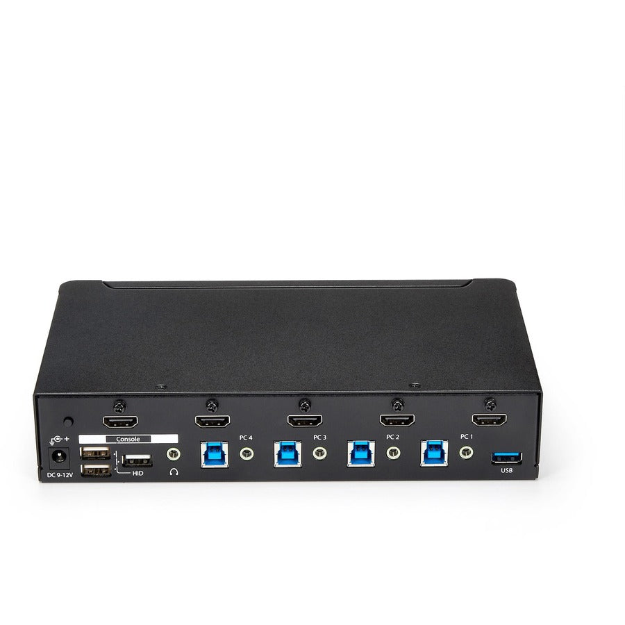 StarTech.com 4-Port HDMI KVM Switch - Built-in USB 3.0 Hub for Peripheral Devices - 1080p