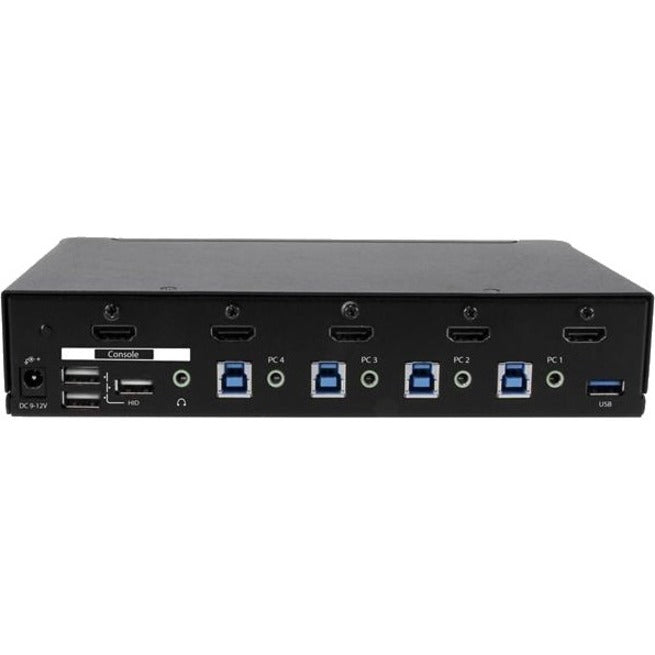 StarTech.com 4-Port HDMI KVM Switch - Built-in USB 3.0 Hub for Peripheral Devices - 1080p